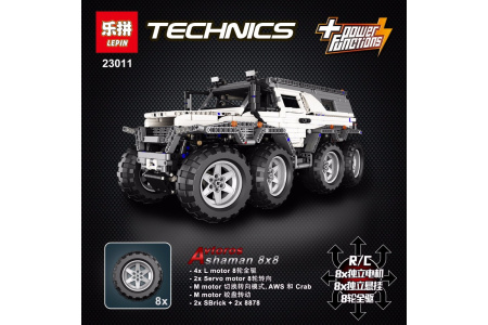 Конструктор Lepin 23011b Авторос Шаман 8х8 Оранжевый