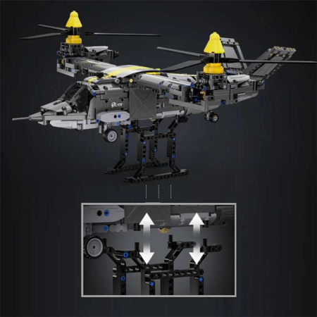 Конструктор CaDa C61076W Конвертоплан Bell V-280 Valor