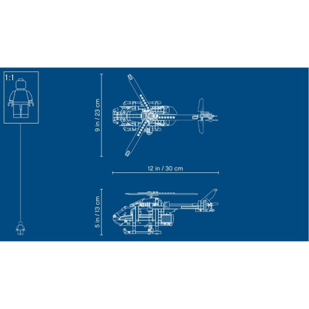 Конструктор Lego 42092 Technic Спасательный вертолёт