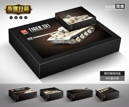 Конструктор 100061 Quanguan - Танк Tiger 131
