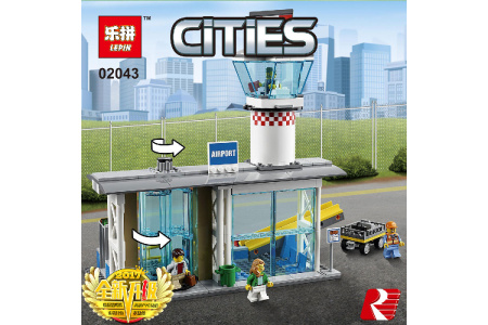 Конструктор Lepin 02043 Пассажирский терминал аэропорта
