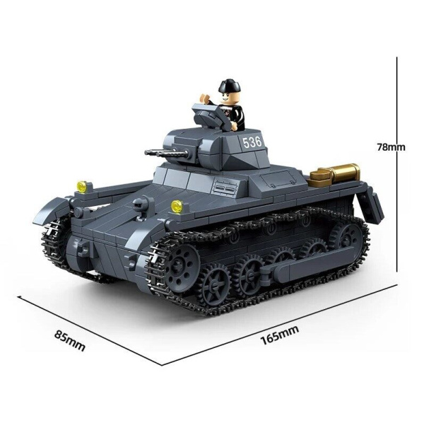 Конструктор Quan guan 100274 - немецкий танк Panzer 1 Type A