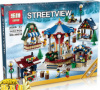 Конструктор Lepin 36010 Зимний деревенский рынок