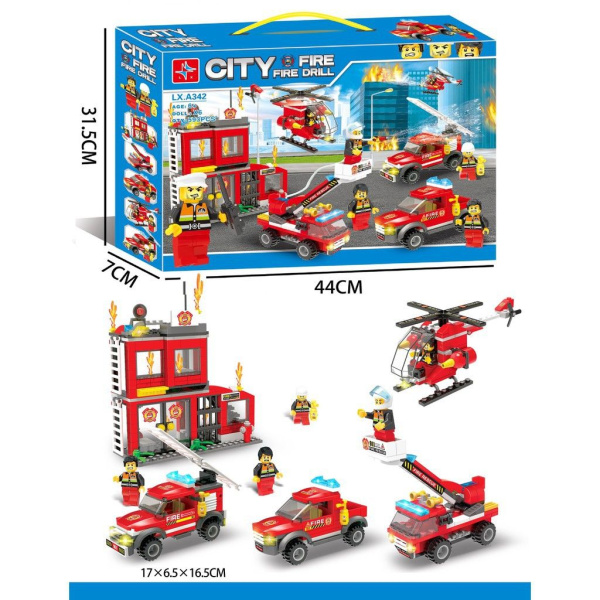 Конструктор City LX.A342 "Пожарная часть"