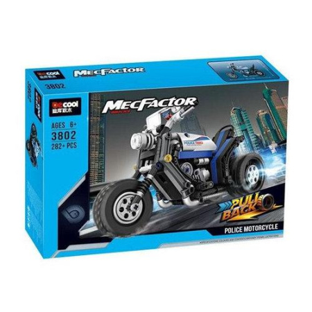 Конструктор Decool 3802 Полицейский мотоцикл