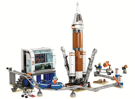 Конструктор Lari 11387 Ракета для запуска в далекий космос и пульт управления запуском