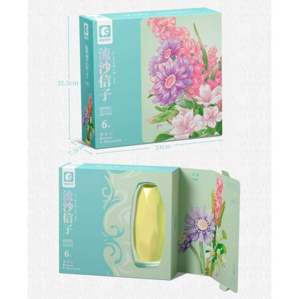 Конструктор SEMBO 611065 - Цветы в вазе: букет с гиацинтом