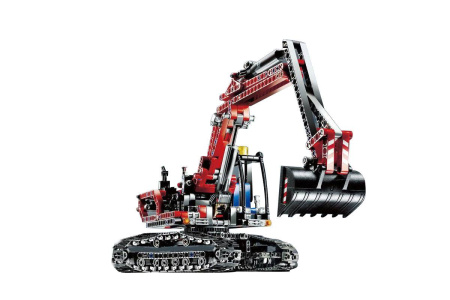 Конструктор Lepin 20025 Красный Экскаватор 2in1