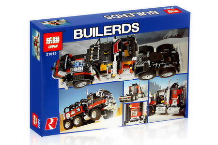 Конструктор Lepin 21015 Капотный Тягач — Черный Кот