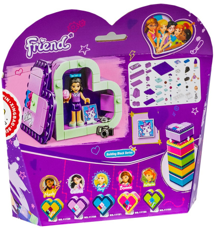 Конструктор Bela 11190 Шкатулка — сердечко Эммы