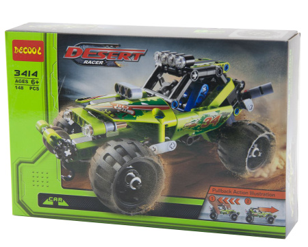 Конструктор Decool 3414 Гоночная машина "Необитаемый"