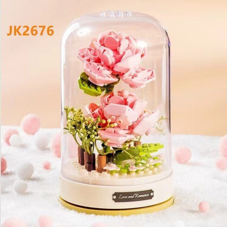 Конструктор Jaki 2676 - Цветы Букет роз в колбе