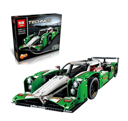 Конструктор Lepin 20003 Зеленый гоночный автомобиль