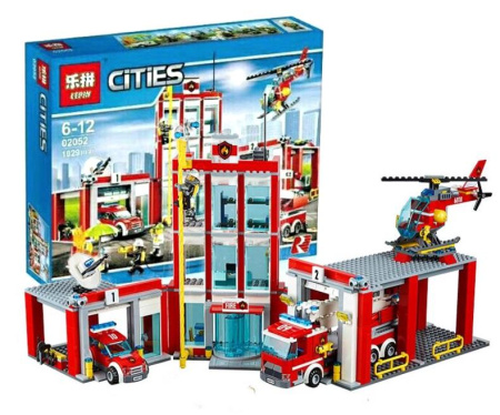 Конструктор Lepin 02052 Пожарная часть