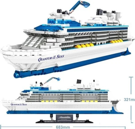Конструктор Zhe Gao QL1808 Quantum Cruise Liner — Круизный лайнер "Quantum"