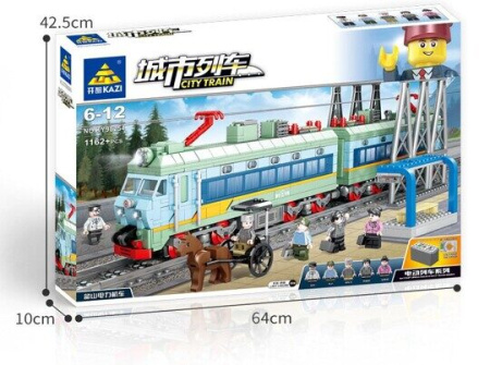 Конструктор Поезд с мотором Шаошань Kazi 98254