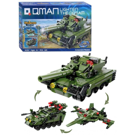 Конструктор Qman 42112 - Военная техника 3 в 1