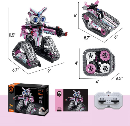 Конструктор 8027 Гусеничный Робот 3 в 1 ( На радиоуправлении, программируемый)
