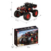 Конструктор Mould King 18008 - Монстр-трак Пламя на пульте