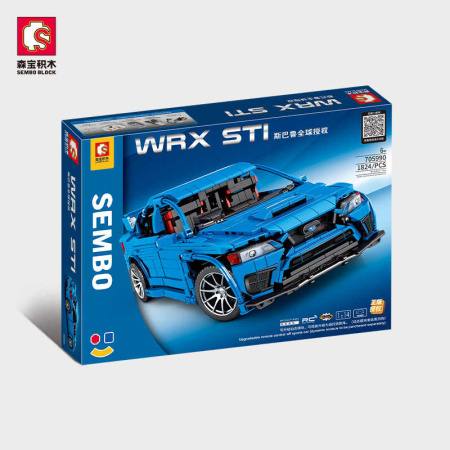 Конструктор Sembo 705990 Subaru WRX STI 1:18