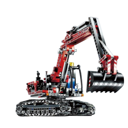 Конструктор King 90022 Красный Экскаватор 2 в 1