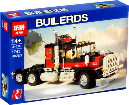 Конструктор Lepin 21015 Капотный Тягач — Черный Кот