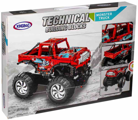 Конструктор XingBao XB-22002 Красный Monster Truck RC