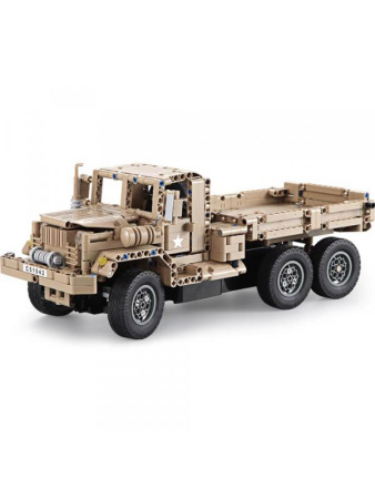 Конструктор Cada C51042W «Военный грузовик» с д/у 
