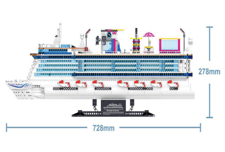 Конструктор Zhe Gao «Круизный Лайнер» QL1807 Norwegian Breakway